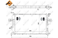 Chladič, chlazení motoru NRF 58344