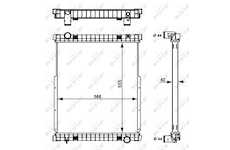 Chladič, chlazení motoru NRF 58377