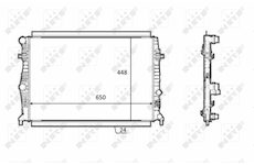 Chladič, chlazení motoru NRF 58398