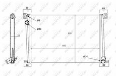 Chladič, chlazení motoru NRF 58472