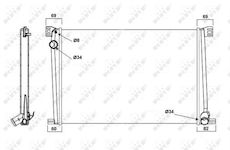 Chladič, chlazení motoru NRF 58472A
