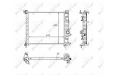 Chladič, chlazení motoru NRF 58473