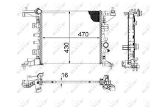 Chladič, chlazení motoru NRF 58477