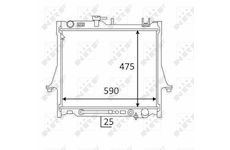 Chladič, chlazení motoru NRF 58480