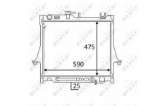 Chladič, chlazení motoru NRF 58480