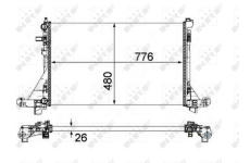 Chladič, chlazení motoru NRF 58482A