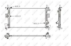 Chladič, chlazení motoru NRF 58487
