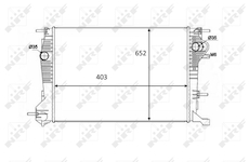 Chladič, chlazení motoru NRF 58488