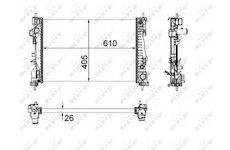 Chladič, chlazení motoru NRF 58492