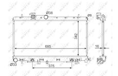 Chladič, chlazení motoru NRF 58493