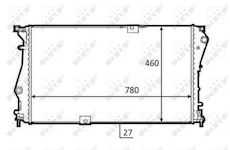 Chladič, chlazení motoru NRF 58498
