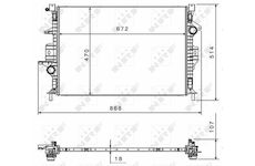 Chladič, chlazení motoru NRF 58499