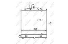 Chladič, chlazení motoru NRF 58528