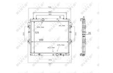 Chladič, chlazení motoru NRF 58534