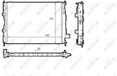 Chladič, chlazení motoru NRF 58539