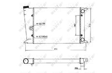 Chladič, chlazení motoru NRF 58552