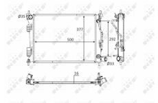 Chladič, chlazení motoru NRF 58556