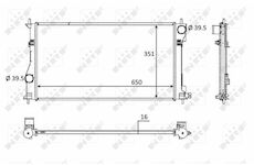 Chladič, chlazení motoru NRF 58558