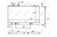 Chladič, chlazení motoru NRF 58560