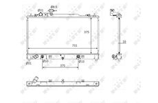 Chladič, chlazení motoru NRF 58561