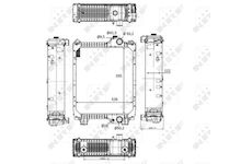 Chladič, chlazení motoru NRF 58571