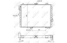 Chladič, chlazení motoru NRF 58579