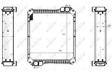 Chladič, chlazení motoru NRF 58594