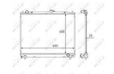 Chladič, chlazení motoru NRF 58595