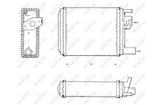 Výměník tepla, vnitřní vytápění NRF 58600