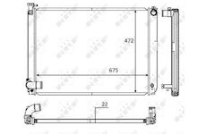 Chladič, chlazení motoru NRF 58604