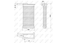Výměník tepla, vnitřní vytápění NRF 58608