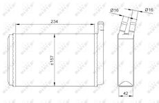 Výměník tepla, vnitřní vytápění NRF 58614