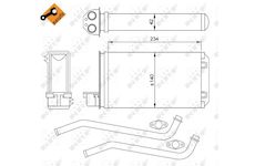 Výměník tepla, vnitřní vytápění NRF 58617