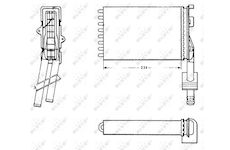 Výměník tepla, vnitřní vytápění NRF 58620