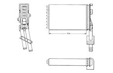 Výměník tepla, vnitřní vytápění NRF 58621