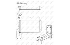 Výměník tepla, vnitřní vytápění NRF 58623