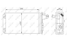 Výměník tepla, vnitřní vytápění NRF 58637