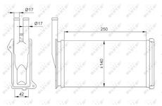 Výměník tepla, vnitřní vytápění NRF 58638