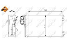 Výměník tepla, vnitřní vytápění NRF 58639