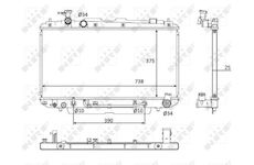 Chladič, chlazení motoru NRF 58646