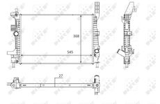 Chladič, chlazení motoru NRF 58650