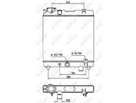 Chladič, chlazení motoru NRF 58659