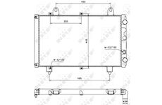Chladič, chlazení motoru NRF 58666