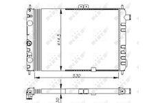 Chladič, chlazení motoru NRF 58670