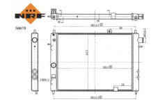 Chladič, chlazení motoru NRF 58670