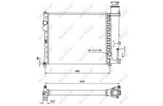 Chladič, chlazení motoru NRF 58678