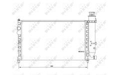 Chladič, chlazení motoru NRF 58683