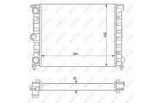 Chladič, chlazení motoru NRF 58696