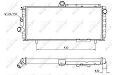 Chladič, chlazení motoru NRF 58701