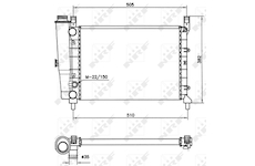 Chladič, chlazení motoru NRF 58705